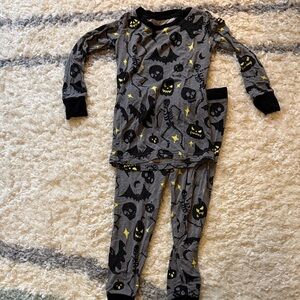 Little Sleepies Halloween Gray and Black Pajama Set